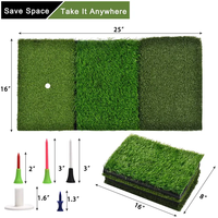 Nouveau tapis d'entraînement de golf design Durable Grass 3 en 1 Tapis de golf pliables