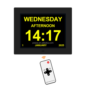 8 Inch Siêu Lớn Phông Chữ Kỹ Thuật Số Analog Đồng Hồ Bằng Giọng Nói Nói Đồng Hồ Với Thuốc Nhắc Nhở Và Với Các Biểu Tượng Hiển Thị Nhà Máy Trung Quốc - Product Image 1