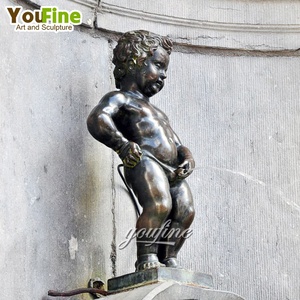 Statue de garçon en bronze coulé, fontaine à <span class=keywords><strong>pipi</strong></span>, à vendre - Product Image 1