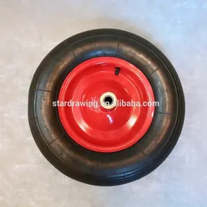 Сверхпрочное пневматическое резиновое колесо SS 390 мм