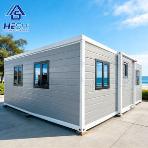 Oferta Especial: Casa Contenedor Prefabricada Expandible de 20 y 40 Pies, con 1, 2, 3, 4 o 5 Dormitorios, Plegable, en Venta, Construcción de Viviendas Pequeñas - Product Image 1