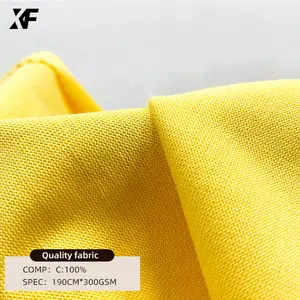 Tessuto singolo Jersey 100% cotone pettinato da 300gsm 30s all'ingrosso personalizzato Pima cotone tessuto singolo Jersey