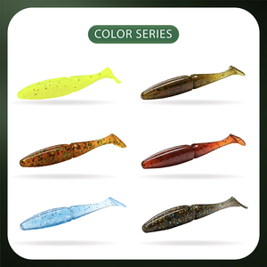XIN-V ESN75 offre spéciale échantillon <span class=keywords><strong>gratuit</strong></span> chine marquage pêche en plastique appât pagaie queue nouveau Design moule personnalisé ver souple - Product Image 6