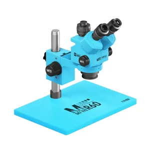 Microscopio <span class=keywords><strong>trinocular</strong></span> con zoom MaAnt Sky Eye R60 7-60X 0.7X-6.0X lente objetivo PCB/SMD/BGA microscopio Industrial para reparación de teléfonos - Product Image 1