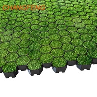 Grille de stabilisation de sol alvéolée en plastique pour gazon, dalles de gazon pour parking, sortie d'incendie, aménagement paysager, allée perméable