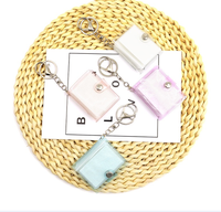 Mini album photo porte-clés en PVC de 1 pouce, personnalisable par sublimation, vierge, transfert thermique, DIY, cadeau d'entreprise