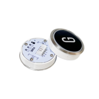 Commandes d'ascenseur en verre à bouton-poussoir rond de conception moderne A3N10381 A4J10382 MT210
