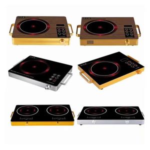 3500W 2燃烧器红外灶具厨房电器感应红外灶具双红外电饭煲 - Product Image 4