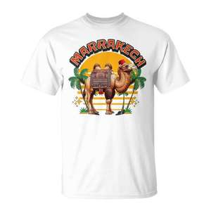 T-shirt Marrakech Camel Sunset Morocco, cadeau culturel pour les amateurs de voyages - Product Image 1