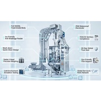 Automatische verpakkingsmachine voor 500g snoep, noten, pindakaas, pinda-donuts, pinda's, gedroogd fruit.