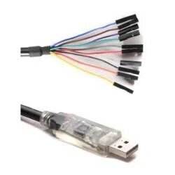 Cable adaptador serie FTDI USB a UART de alta velocidad con LED electrónicos integrados 3,3 V 1,8 m 6FT - Product Image 2