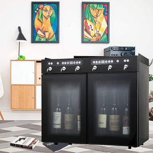 Stainless Steel Wine Dispenser Cabinet <b>Gas</b> Powered Ic Card Access for Keeping Six Bottles Fresh Household Use Ss Wine Dispenser - Product Image 2