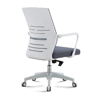 Chaise de bureau ergonomique moderne la plus vendue, réglable en hauteur, pivotante, en maille, avec roulettes, pour étudiant, chambre, bureau à domicile, manuelle, en métal