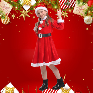 Set di cappelli da cintura in velluto dorato per adulti-Costume da Cosplay per feste di natale nuovo anno principessa personaggio stampato 3 abito - Product Image 2