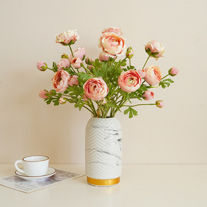 Flores de Peonía Artificiales Ruilisi de 50 cm, Flor de Seda para Decoración de Bodas y Hogar - Product Image 1