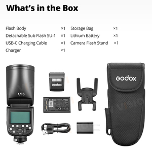 <span class=keywords><strong>Flash</strong></span> pour appareil photo <span class=keywords><strong>Godox</strong></span> <span class=keywords><strong>V1</strong></span> PRO TTL Li-ion, transmission sans fil, Speedlite, compatible Canon, <span class=keywords><strong>Nikon</strong></span>, Sony, Fuji, Olympus - Product Image 6