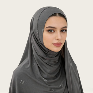 Solid Color <b>Chiffon</b> Hijab <b>Scarf</b> for Women Muslim Headscarf Spring Wear - Product Image 2