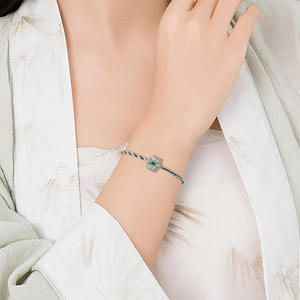กำไลหยกธรรมชาติสีน้ำเงิน ดีไซน์เรียบง่าย ดั้งเดิม ของขวัญสำหรับทุกเพศ พร้อมใบรับรองการประเมินคุณภาพ SL128 SL129 - Product Image 5