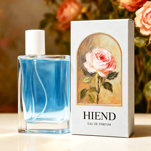 Flacon de parfum de luxe en verre <span class=keywords><strong>asymétrique</strong></span> avec bouchon décentré, flacon pulvérisateur <span class=keywords><strong>carré</strong></span> transparent, personnalisation du logo possible, emballage de parfum - Product Image 2