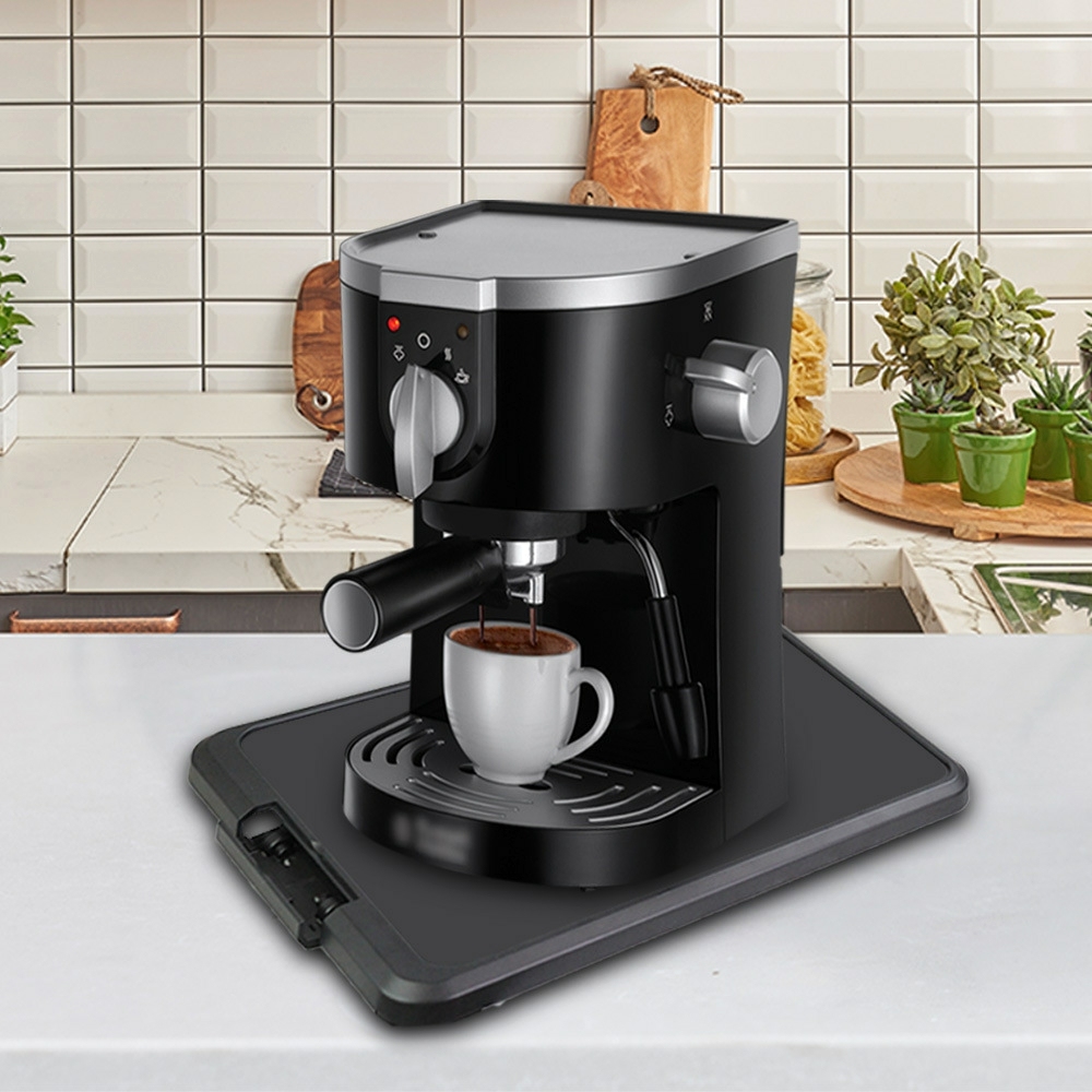 Tappetino Scorrevole Per Macchina Da Caffè – 42x15 Cm, Base Antiscivolo, Con Laccio Per Appendere – Protezione Piano Cucina