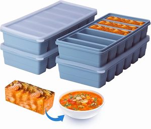 Bac à glaçons de qualité alimentaire, moule à glaçons en blocs et en bandes longues, bac de congélation commercial, conteneur de congélation pour soupes, boîte de stockage de glace - Product Image 1