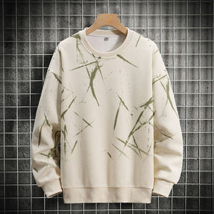 Sudadera con capucha para hombre, primavera y otoño, nueva camiseta informal juvenil, elegante, con cuello redondo, manga larga, cómoda y transpirable. - Product Image 1