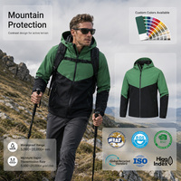 Veste de randonnée imperméable à capuche respirante en softshell pour homme, veste de pluie et de neige pour le ski
