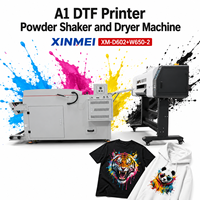 Machine d'impression DTF industrielle XM A1 avec agitateur de poudre, OEM ODM disponible et support technique mondial, imprimante jet d'encre pour tissu