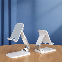 Support de téléphone et de tablette réglable en silicone ABC + Support flexible et convivial pour le bureau emballé avec tous les Smartphones-Pliable Pratique