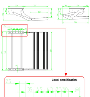 Escalier pliant en aluminium XUHE RV, marches simples/doubles avec éclairage LED, capacité de charge de 200 kg pour camping-car, caravane, remorque