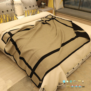 Couvertures en <span class=keywords><strong>cachemire</strong></span> personnalisées, <span class=keywords><strong>plaid</strong></span> de luxe en laine mérinos, vente en gros, 9 pièces - Product Image 1