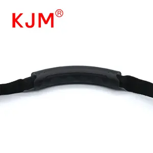 KJM tas aksesori ramah lingkungan hitam karet PVC plastik atas membawa pegangan untuk tas mendaki perjalanan ransel