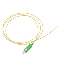 Pigtail de Fibra Óptica LSZH de 0.9mm G657A1 SC APC SC UPC Blanco y 12 Colores, Pigtail Óptico Resistente a la Flexión