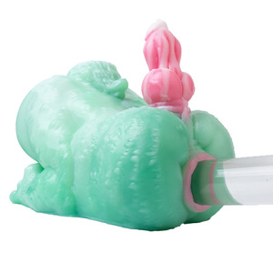 Masturbateur masculin en silicone souple et réaliste, en forme de fesses volumineuses, type 'Airplane Cup', pour l'entraînement du pénis, avec moule inversé, motif Monstre Fantastique - Product Image 2