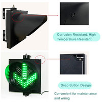 Feux de signalisation de sécurité routière LED rouges et verts de 200 mm, 12 V, 7,5 W, fabriqués en usine