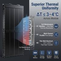 Plaque de refroidissement liquide soufflée en aluminium Type 104s pour conteneur ESS, refroidissement de batterie de stockage d'énergie, spécification personnalisée