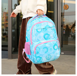 Versatile 3-Piece Oxford <b>Backpack</b> Set for Primary Secondary School Students Geometric Print Fashion Design 19 Inches Waterproof - Product Image 3