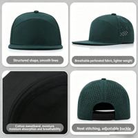 Cappello da Golf Wins Flying a 5 Pannelli Impermeabile per Uomo e Donna, Personalizzabile con il Tuo Logo, Traspirante con Fori Perforati al Laser e Cordino