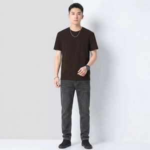 Camiseta de manga corta personalizada OEM para hombre, camiseta de verano de media manga para hombre, ropa superior. - Product Image 1