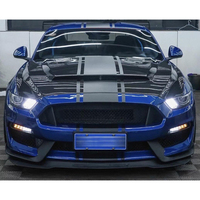 Kit de modification et amélioration de carrosserie : Ensemble de pare-chocs avant, lèvre de pare-chocs avant et calandre, compatible avec Ford Mustang (2015-2017)