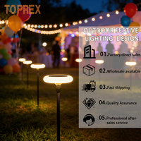 Lampe solaire de jardin à haute luminosité, étanche IP65, avec LED, pour éclairage décoratif extérieur de pelouse, patio, allée et aménagement paysager