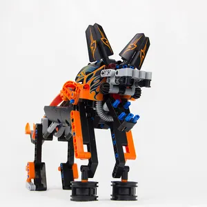 Серия BIOZEA животные пластиковая игрушка Соединительный строительный блок волк