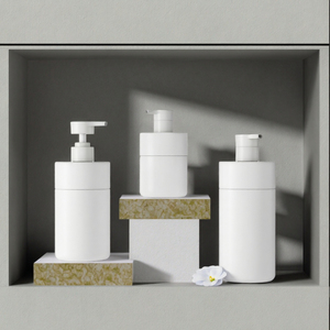 Matte White PET <b>Pump</b> <b>Bottle</b> Round Lotion <b>Bottle</b> 300ml 400ml 500ml for <b>Shampoo</b> Body Wash Hand Soap Skincare Packaging/ - Product Image 3