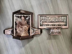Accesorios para ataúd funerario, accesorio de esquina de <span class=keywords><strong>pieta</strong></span> para ataúd de metal y aaudes, C030 - Product Image 2