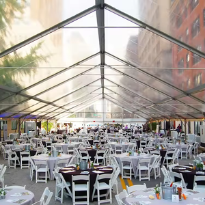 Tenda Marquee Trasparente in Alluminio 15x25m per 300 Persone, Impermeabile in PVC per Matrimoni ed Eventi all'Aperto - Product Image 5