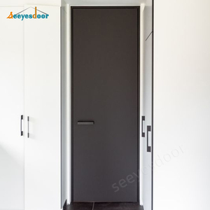 Seeyesdoor Puerta Invisible de Diseño Moderno <span class=keywords><strong>Sin</strong></span> <span class=keywords><strong>Marco</strong></span> Roble Rojo Puerta Oculta Habitación - Product Image 2