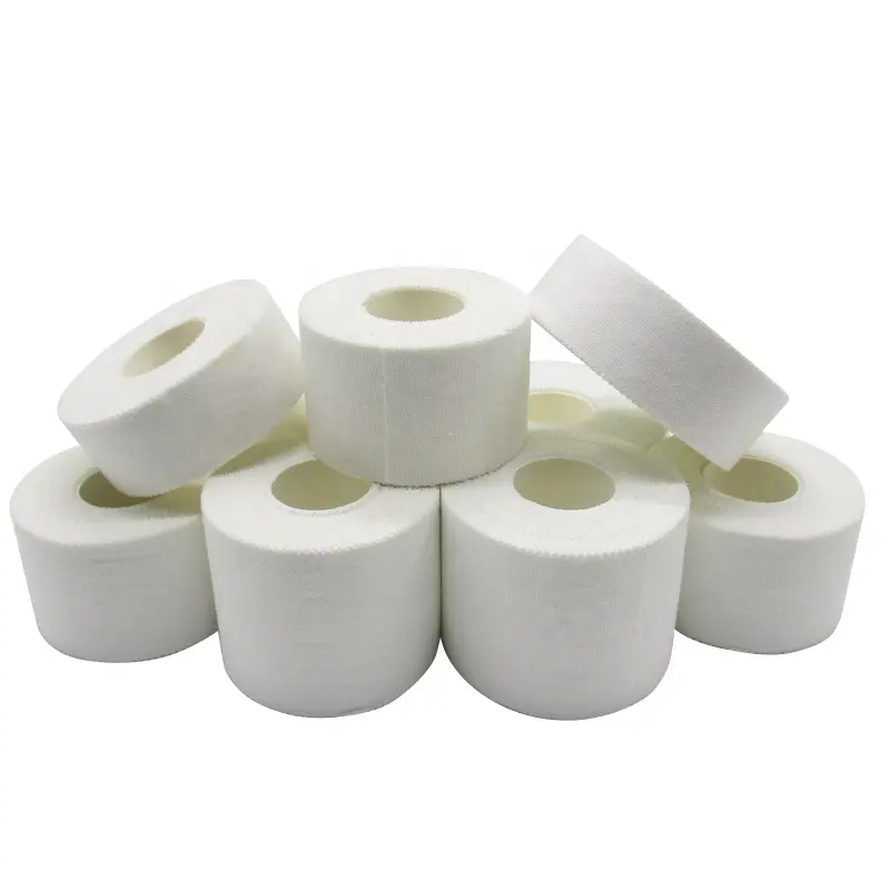 3.8cmx9.1m Cotton sports tape white tape finger guard wrist knee ankle bandage Basketball football guard foot fixing tape