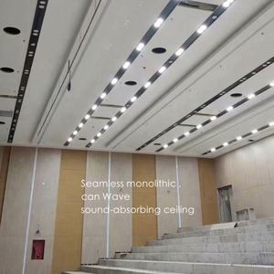 Techo de Placas de Yeso Perforadas Monolíticas, Techo Acústico Sin Costuras con <span class=keywords><strong>Lana</strong></span> de <span class=keywords><strong>Roca</strong></span>, Paneles de Techo Insonorizantes Nrc0.9 - Product Image 5