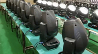 Pro DJ Lampu Panggung DMX512 200W 3In 1 Gobo Efek Prisma LED Spot Lampu Cuci Kepala Bergerak