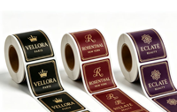 Étiquettes personnalisées pour emballages de bouteilles cosmétiques transparentes, autocollants en vinyle imperméables, estampage à chaud, logo en feuille d'or, étiquettes autocollantes pour parfums
